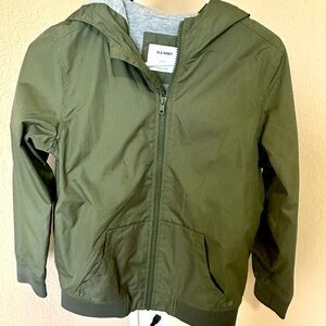 Old Navy jersey-lined lightweight jacket or windbreaker boys  L 10-12